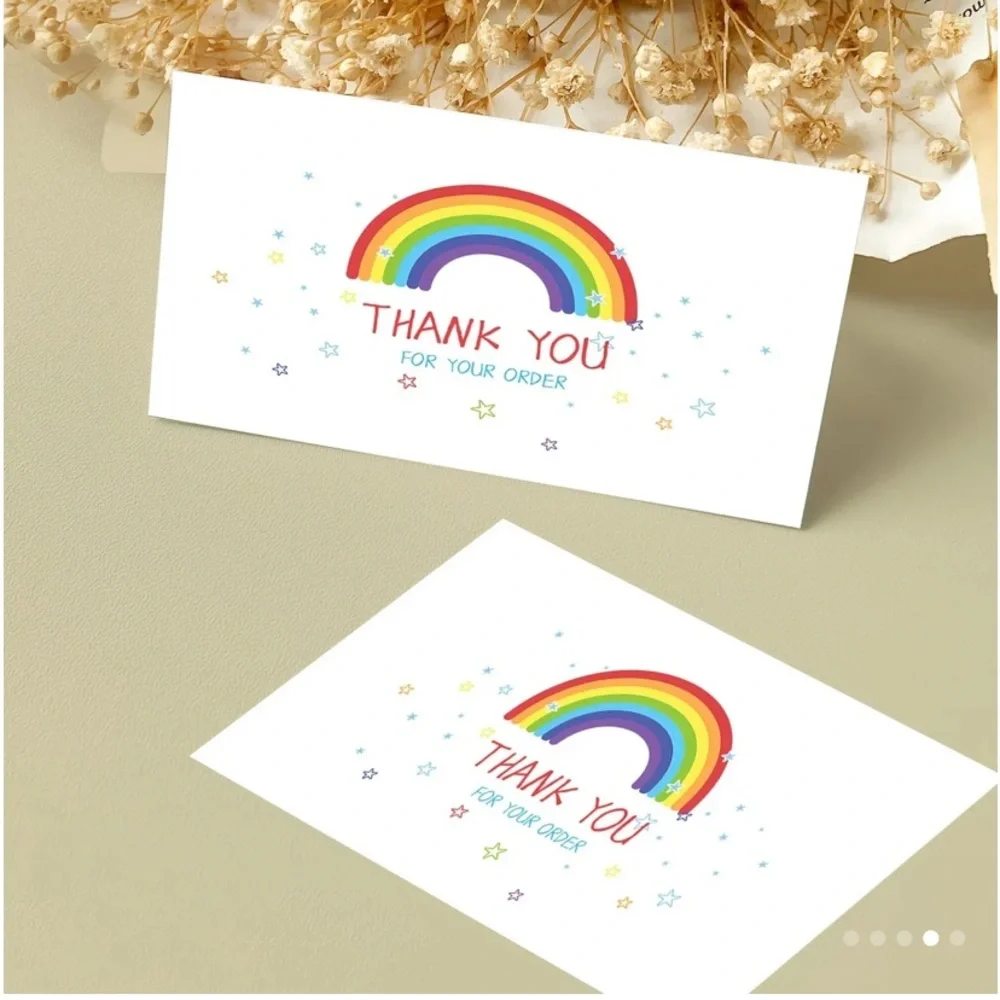 50pcs Exquisite Thank You Cards - Perfect for Business, Baby Shower, W…